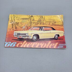 1966 Chevrolet Owners Guide Booklet Vintage Classic Car Owner's Manual